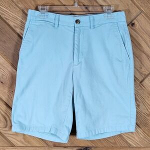 Old Navy Ultimate Slim Shorts Mens 30 Built-In Flex Chino Light Blue